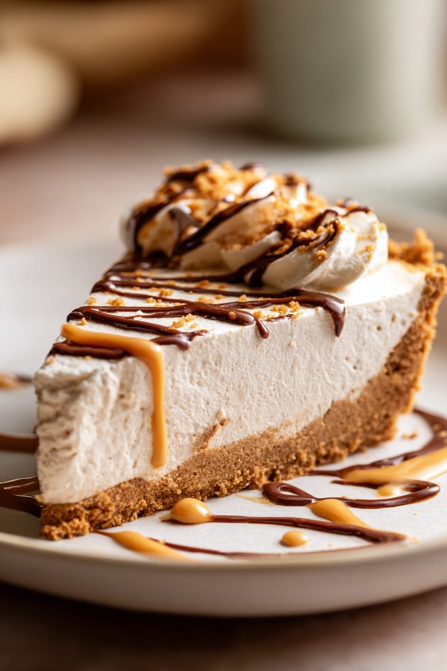 No-Bake Pudding Cheesecake Recipe - Recipe Image