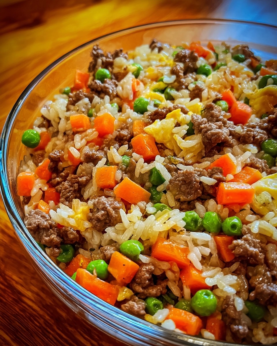 Savory Dirty Rice with Ground Meat and Aromatic Vegetables Recipe - Recipe Image