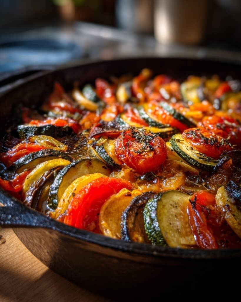Baked Courgette Tomato Gratin Recipe