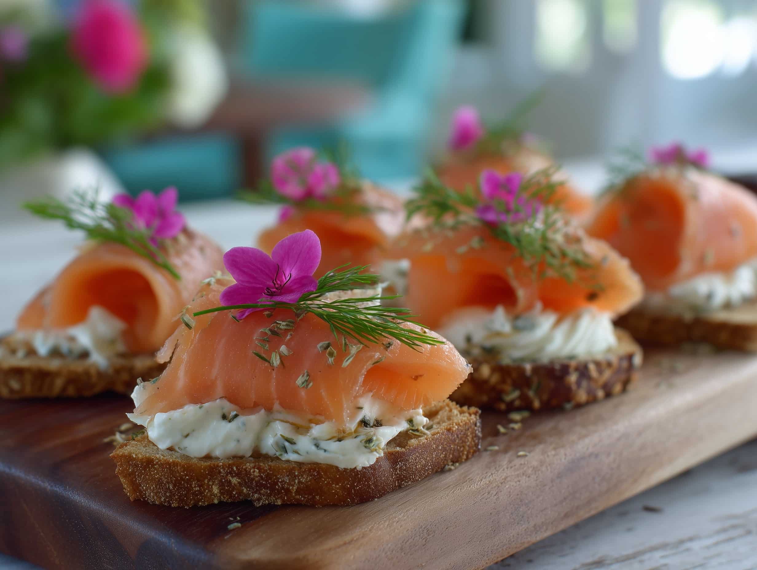 Smoked Salmon Pinwheels Recipe