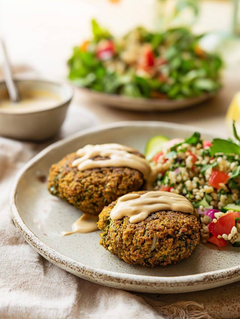 Crispy Panko-Crusted Mung Bean and Quinoa Cakes Recipe