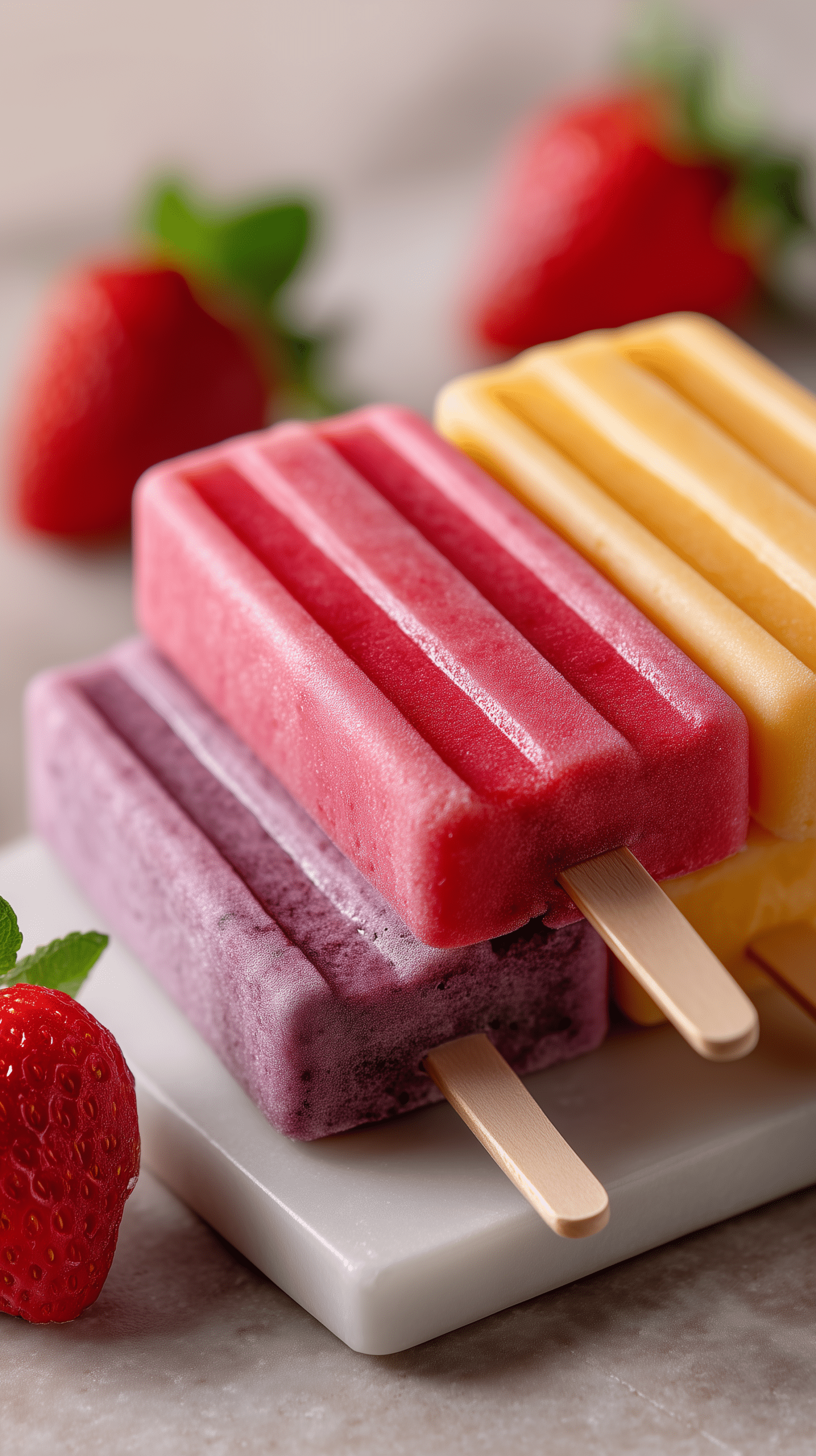 Rainbow Fruit Lollies Recipe - Recipe Image