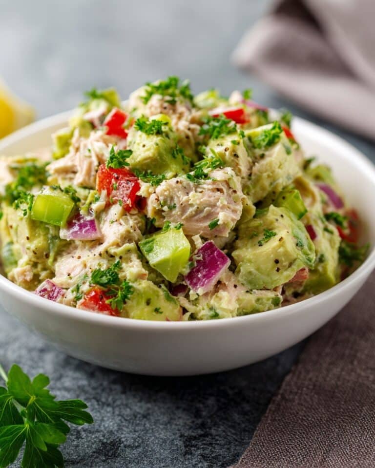 Creamy Greek Yogurt Chicken Salad with Fruits and Celery Recipe