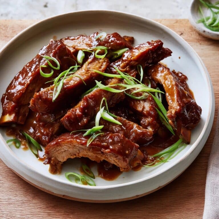 Garlic Brown Sugar Roast Lamb Ribs Recipe