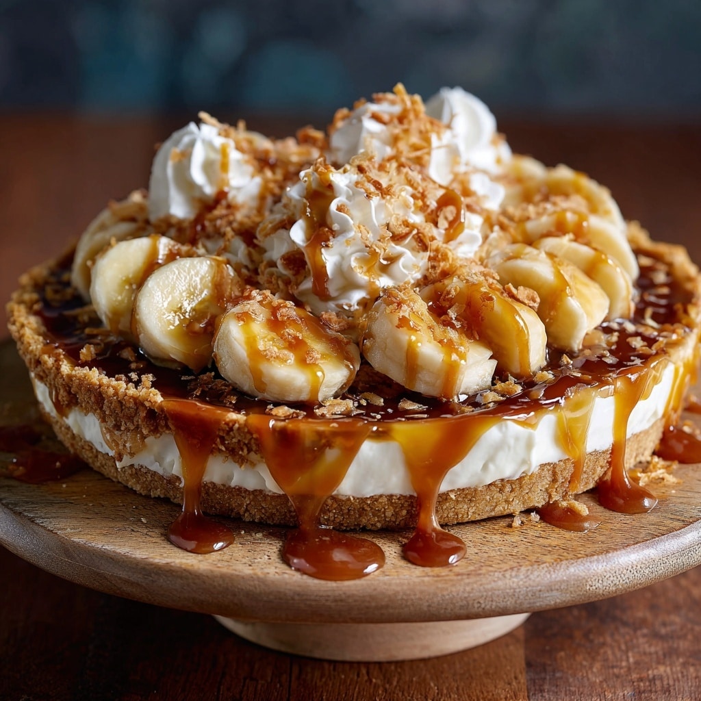 Banana Tahini Salted Caramel Pavlova Recipe - Recipe Image