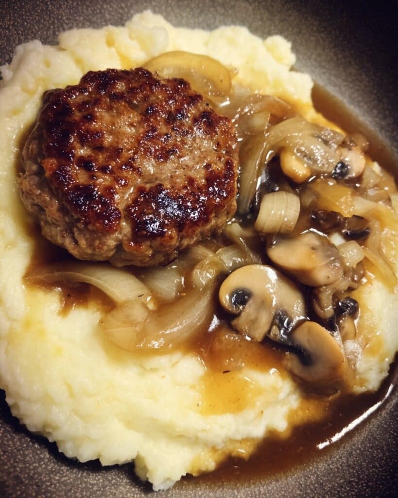 Salisbury Steak Meatballs with Mushroom Gravy Recipe