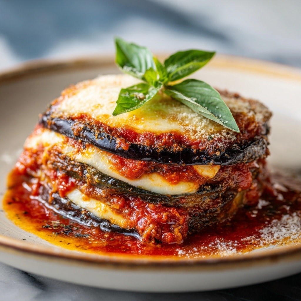 Layered Aubergine and Lentil Bake Recipe - Recipe Image