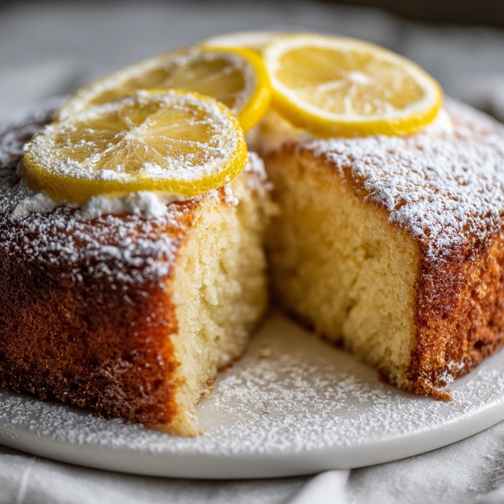 Italian Grandma’s Lemon Custard Cake Recipe - Recipe Image