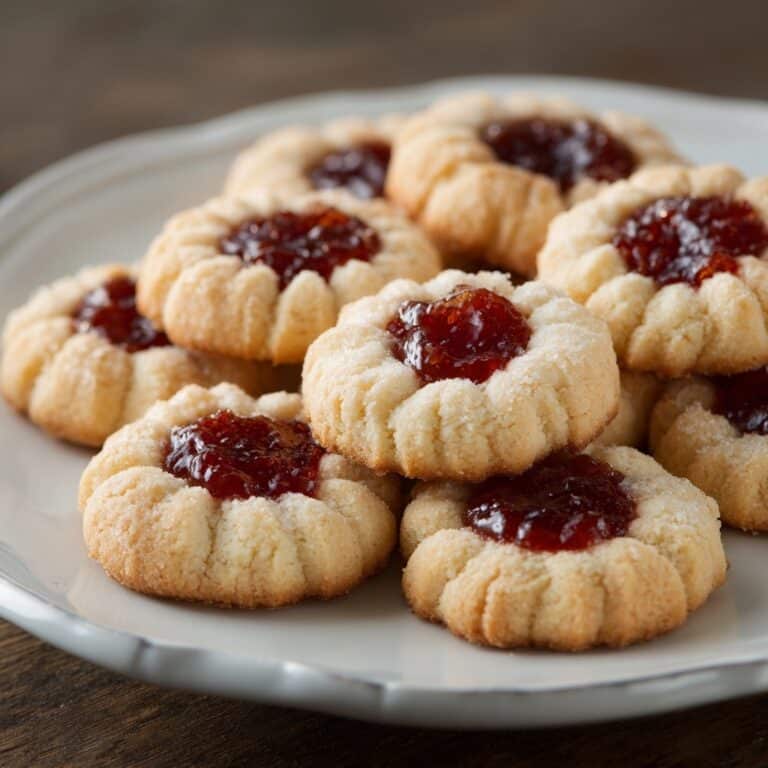 Jam Drop Thumbprint Cookies Recipe