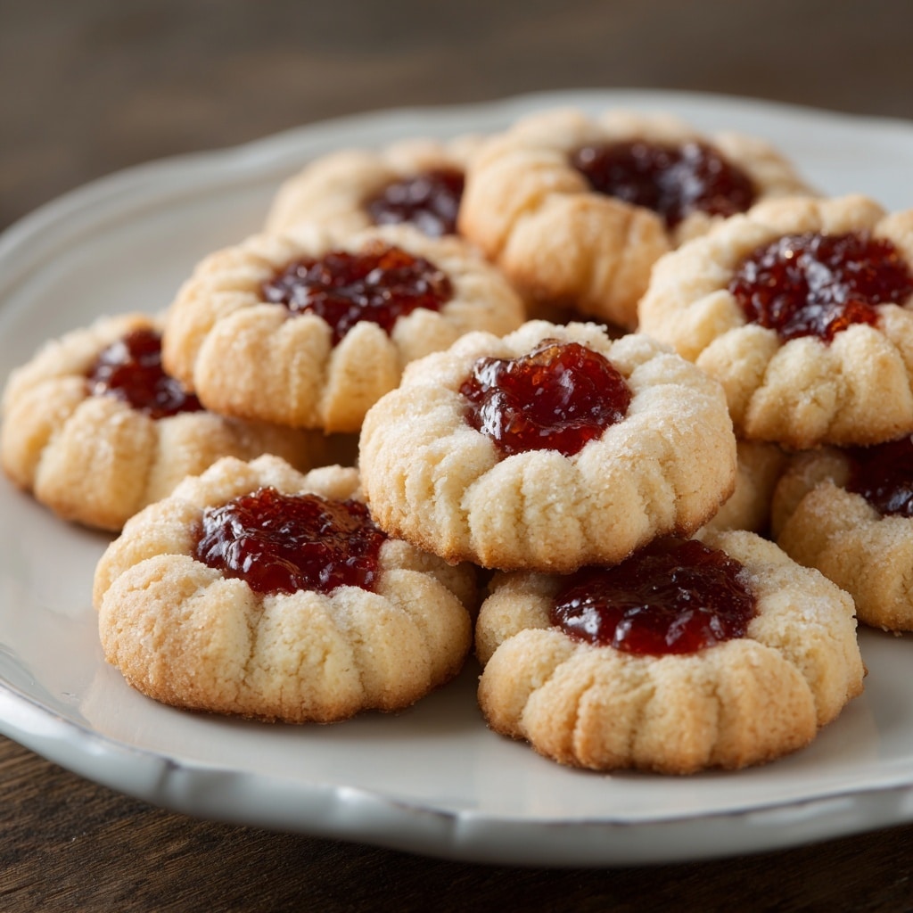 Jam Drop Thumbprint Cookies Recipe - Recipe Image