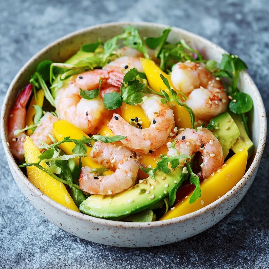 Prawn Avocado Soya Bean Salad Recipe - Recipe Image