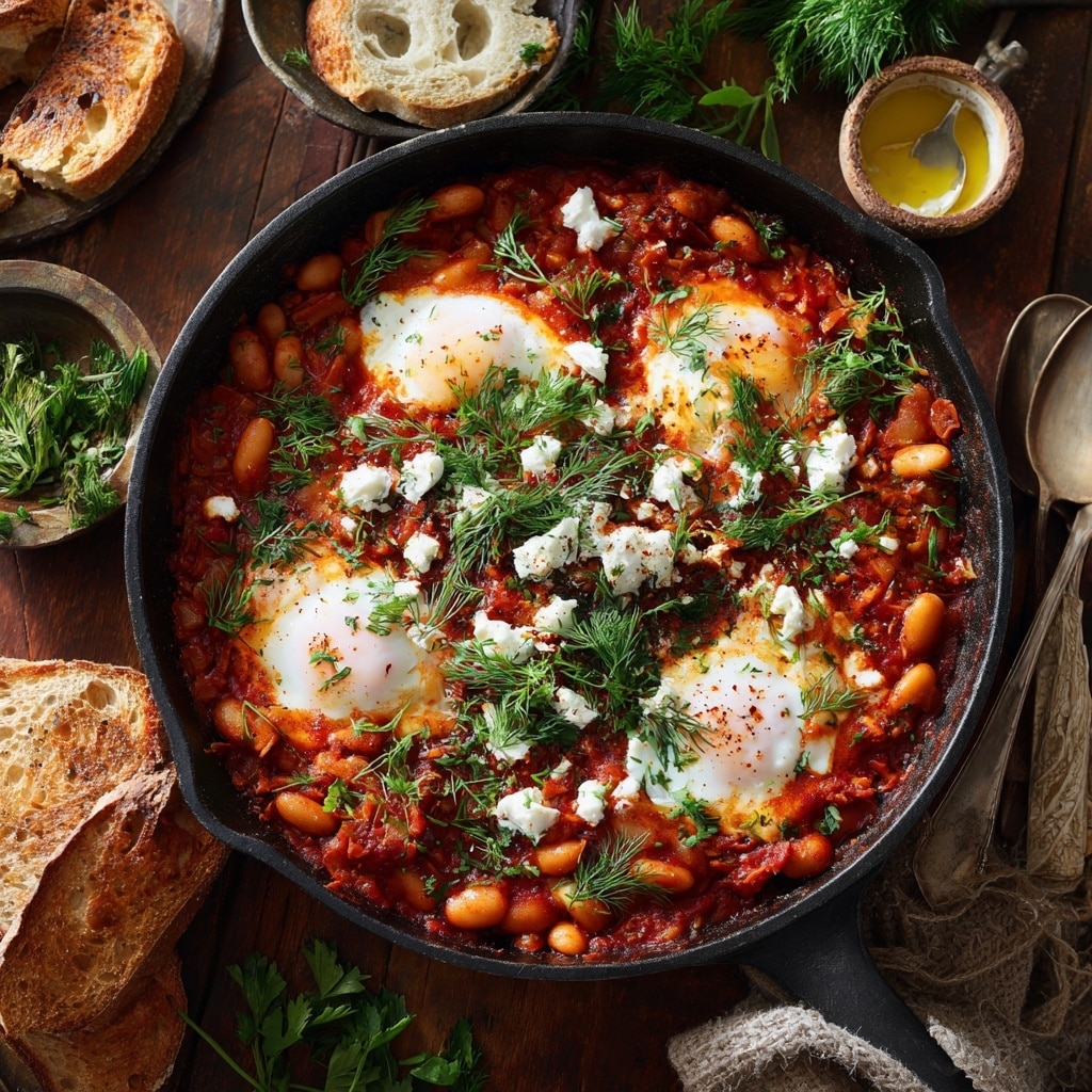 Smoky Beans with Baked Eggs Recipe