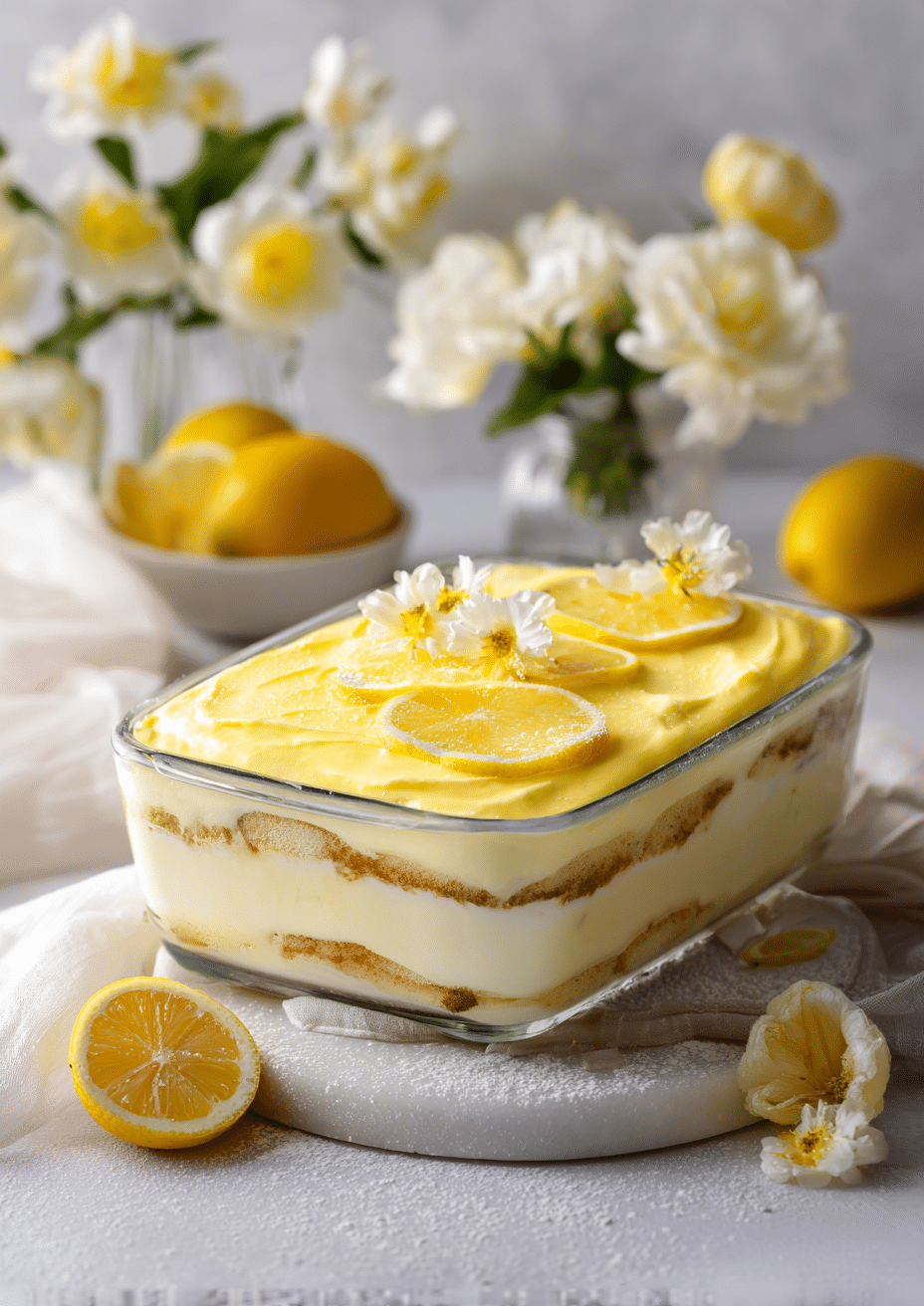 Easy Lemon Tiramisu Recipe - Recipe Image