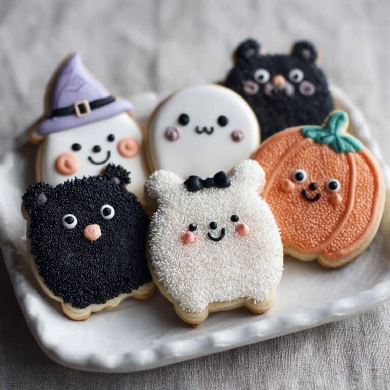 Easy Halloween Cookies with Spider and Bat Decorations Recipe