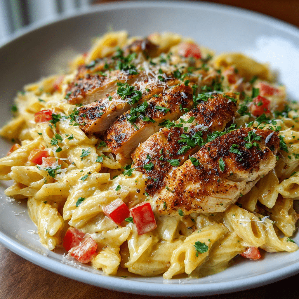 Spicy Cajun Honey Butter Chicken & Pasta Recipe - Recipe Image