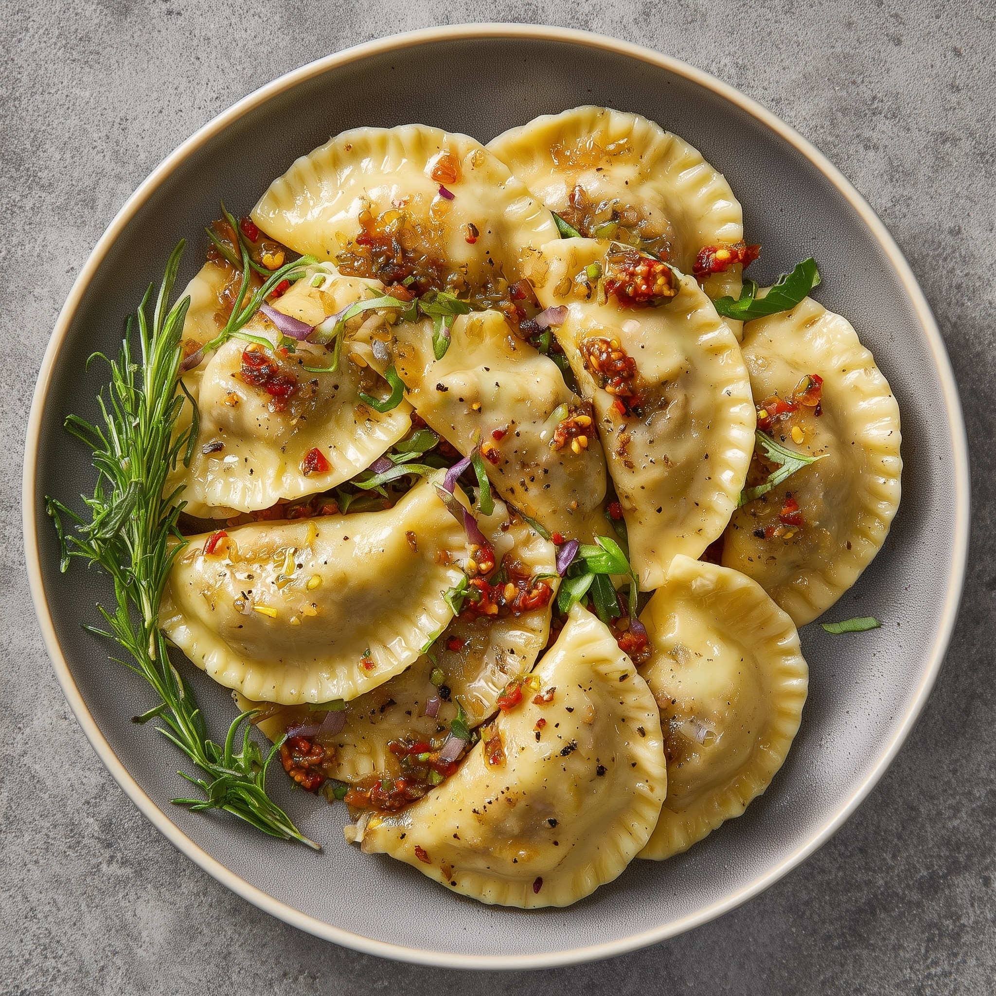 Vegan Pierogi with Potato and Leek Recipe - Recipe Image