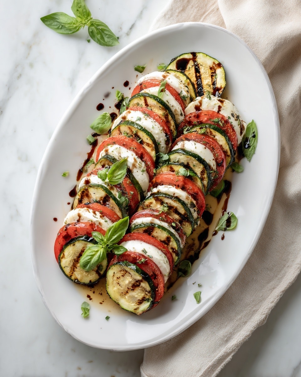 Blissful Grilled Zucchini Caprese Recipe - Recipe Image