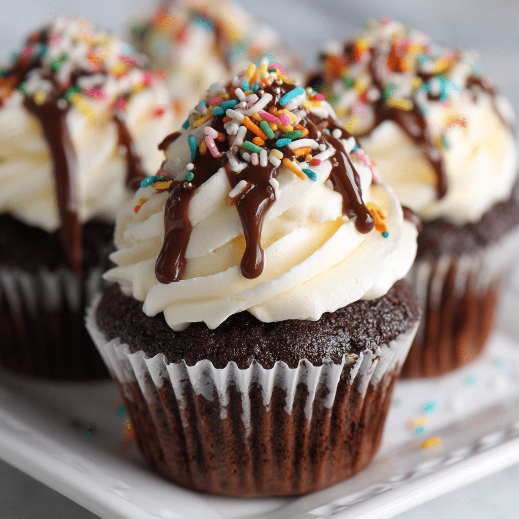 German Chocolate Cupcakes Recipe - Recipe Image