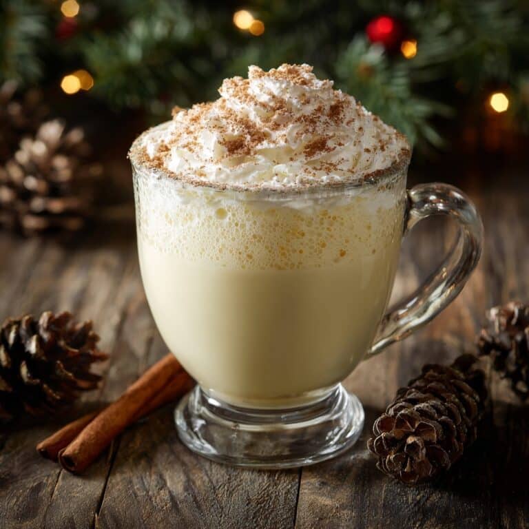 Warm Peppermint Eggnog Recipe