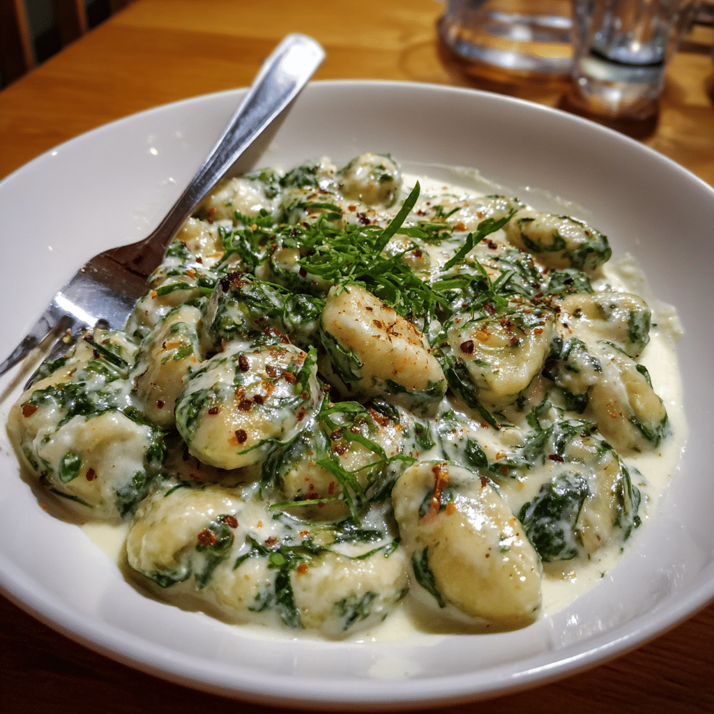 Cheesy Gnocchi with Corn and Pesto Recipe - Recipe Image