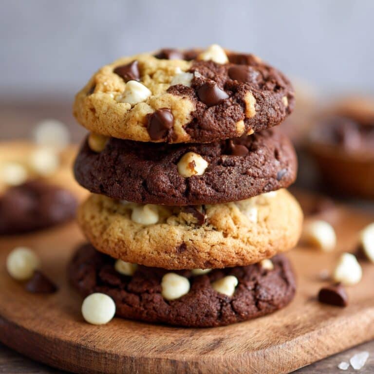 Stacked Brownie Valentine Cookies Recipe