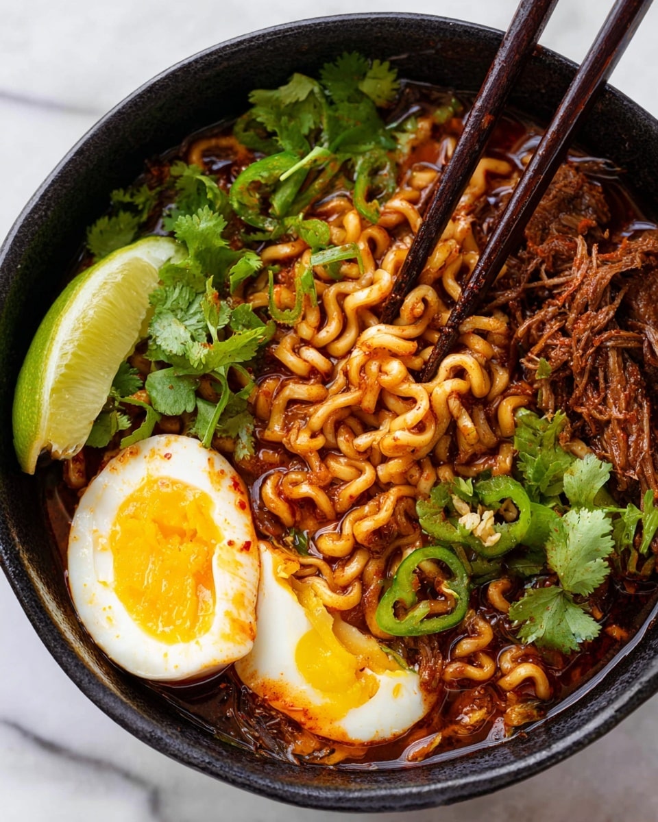 Homemade Birria Ramen Recipe - Recipe Image