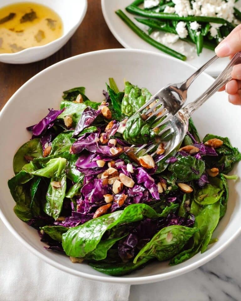 Warm Red Cabbage Salad with Garlic Herb Butter and Pistachios Recipe
