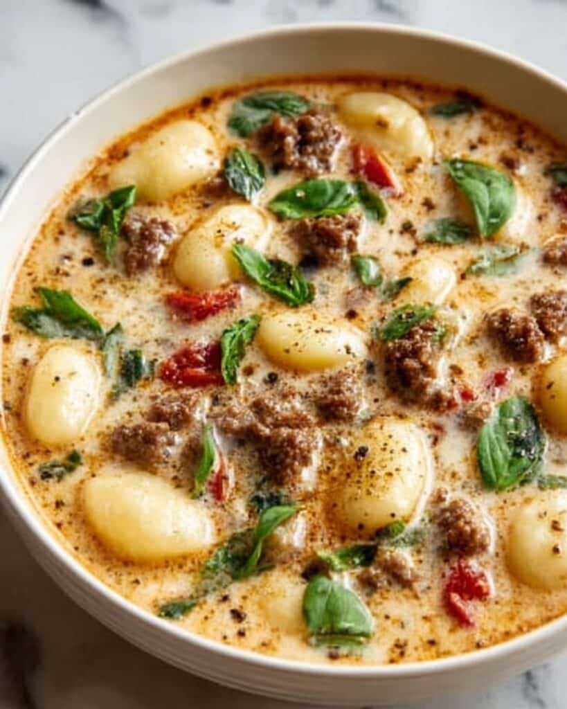 Creamy Italian Sausage Gnocchi Soup Recipe