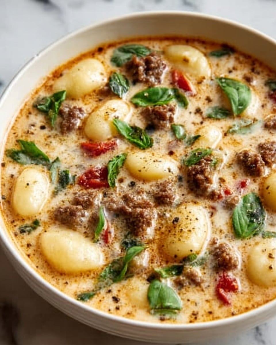 Creamy Italian Sausage Gnocchi Soup Recipe