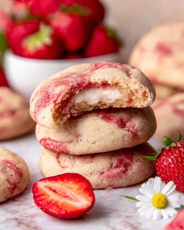 Raspberry Cookies with Homemade Raspberry Syrup Recipe
