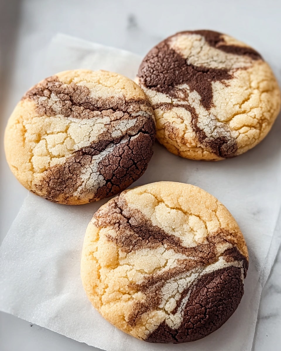Vietnamese Coffee Marble Cookies Recipe - Recipe Image