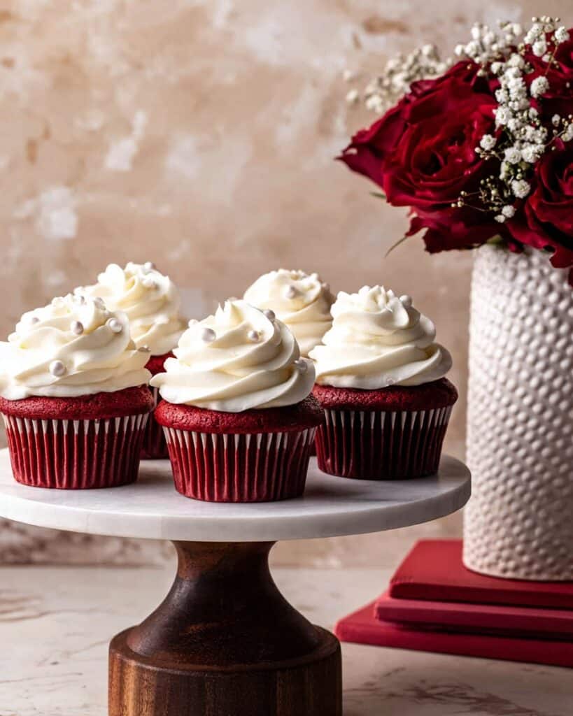 Red Velvet Cupcakes with Cream Cheese Frosting Recipe