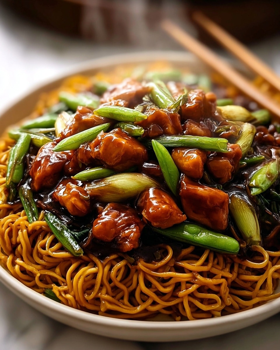 Garlic Chicken Lo Mein Recipe - Recipe Image