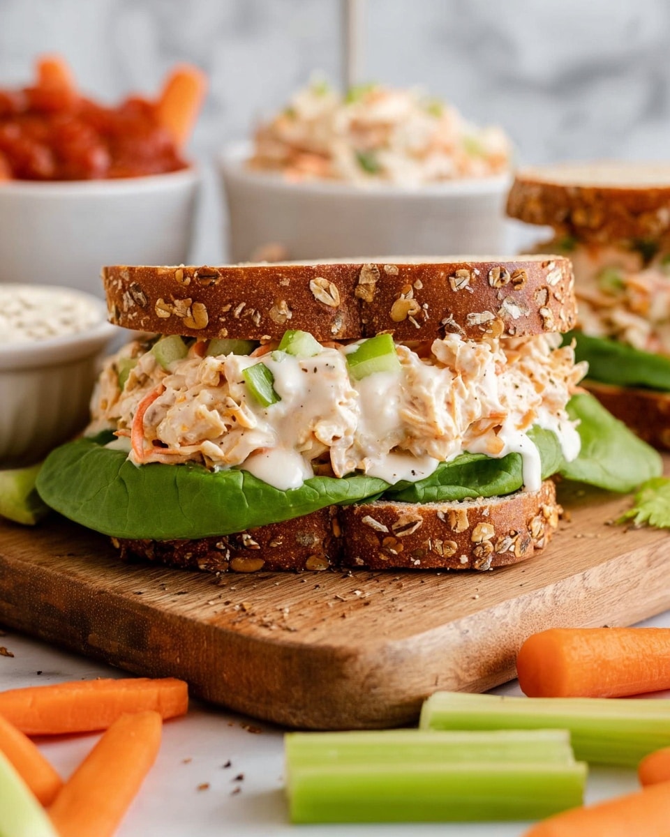 Buffalo Chicken Salad Sandwiches Recipe - Recipe Image