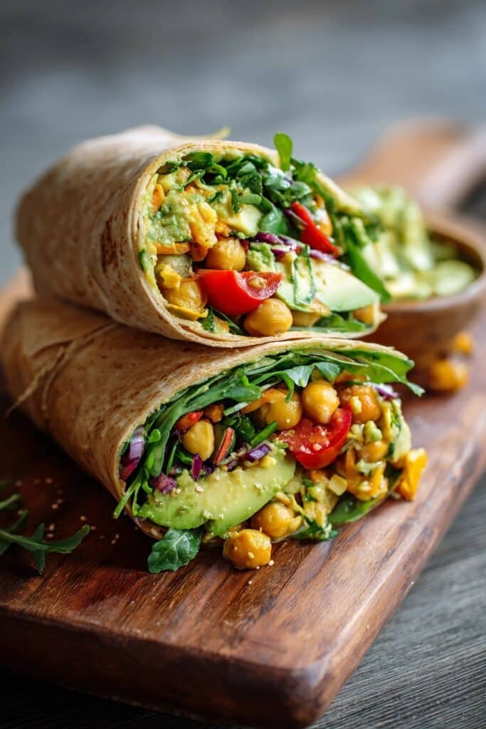 Spicy Chickpea and Avocado Wrap Recipe