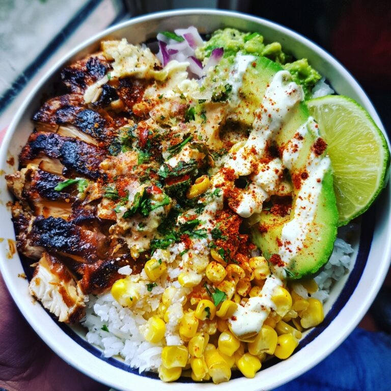 Street Corn Chicken Rice Bowl Recipe