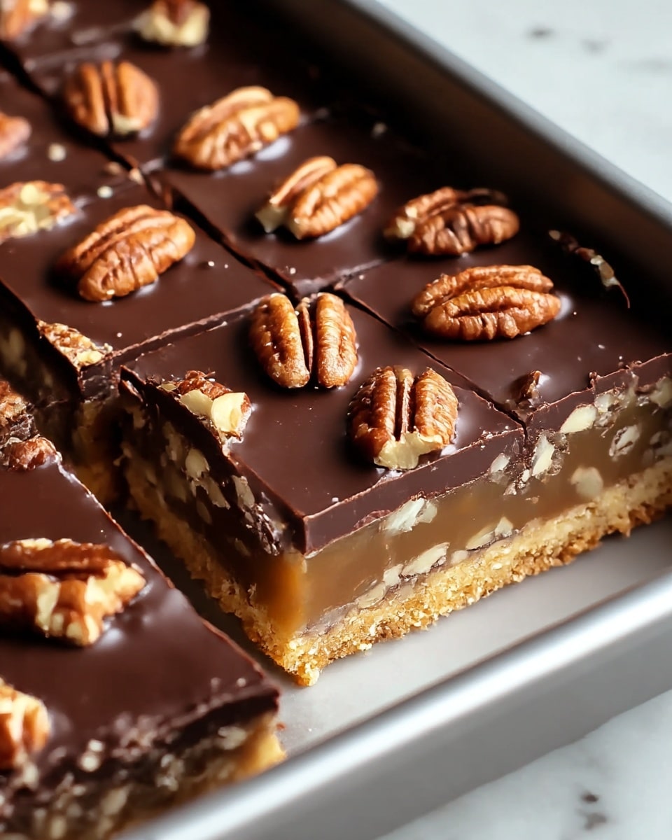 Decadent Turtle Bars Recipe - Recipe Image
