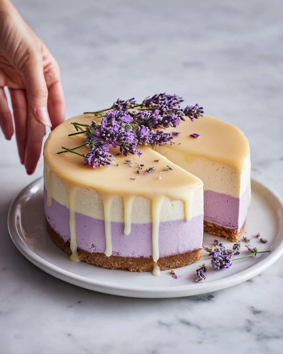 Honey Lavender Cheesecake Recipe - Recipe Image
