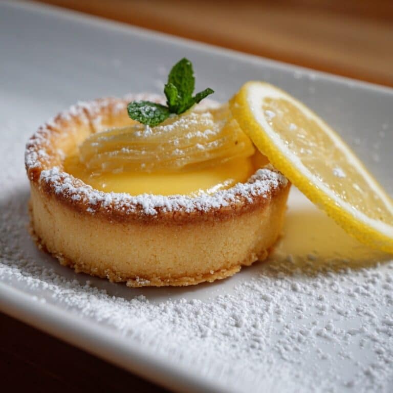 Mini Lemon Tart with Lilac Meringue Recipe
