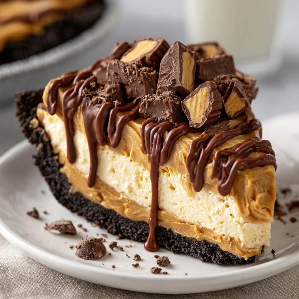 No-Bake Creamy Peanut Butter Pie Recipe - Recipe Image