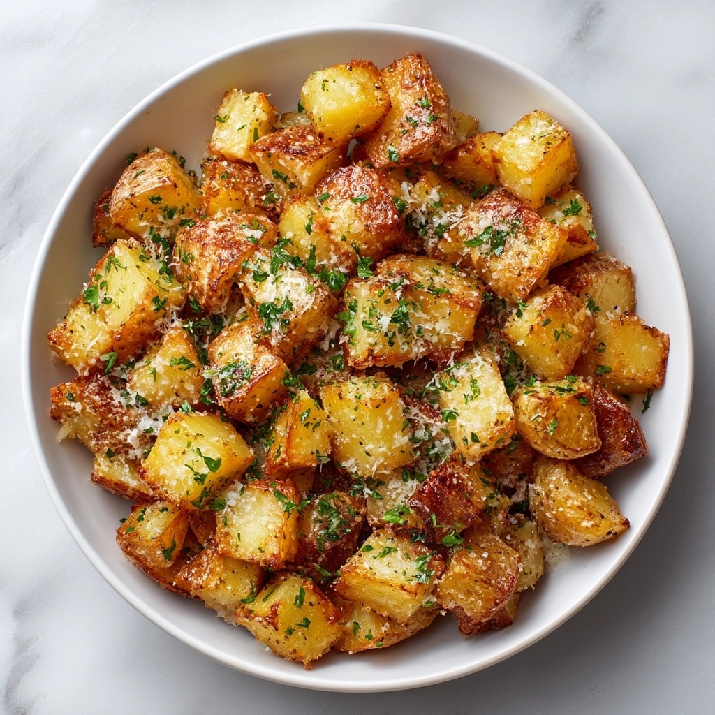 Crispy Garlic Parmesan Potatoes Recipe
