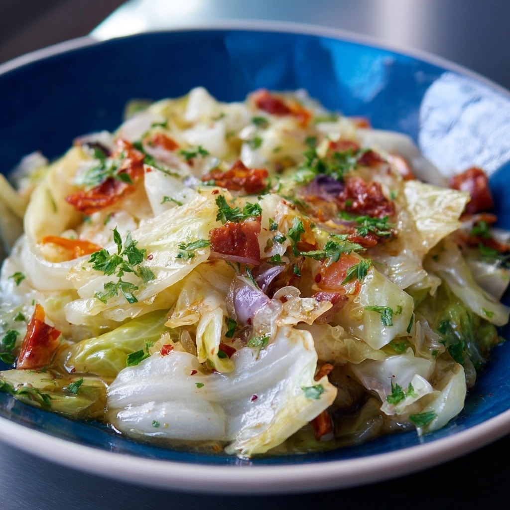 Sauteed Cabbage with Garlic, Herbs, and Apple Cider Vinegar Recipe