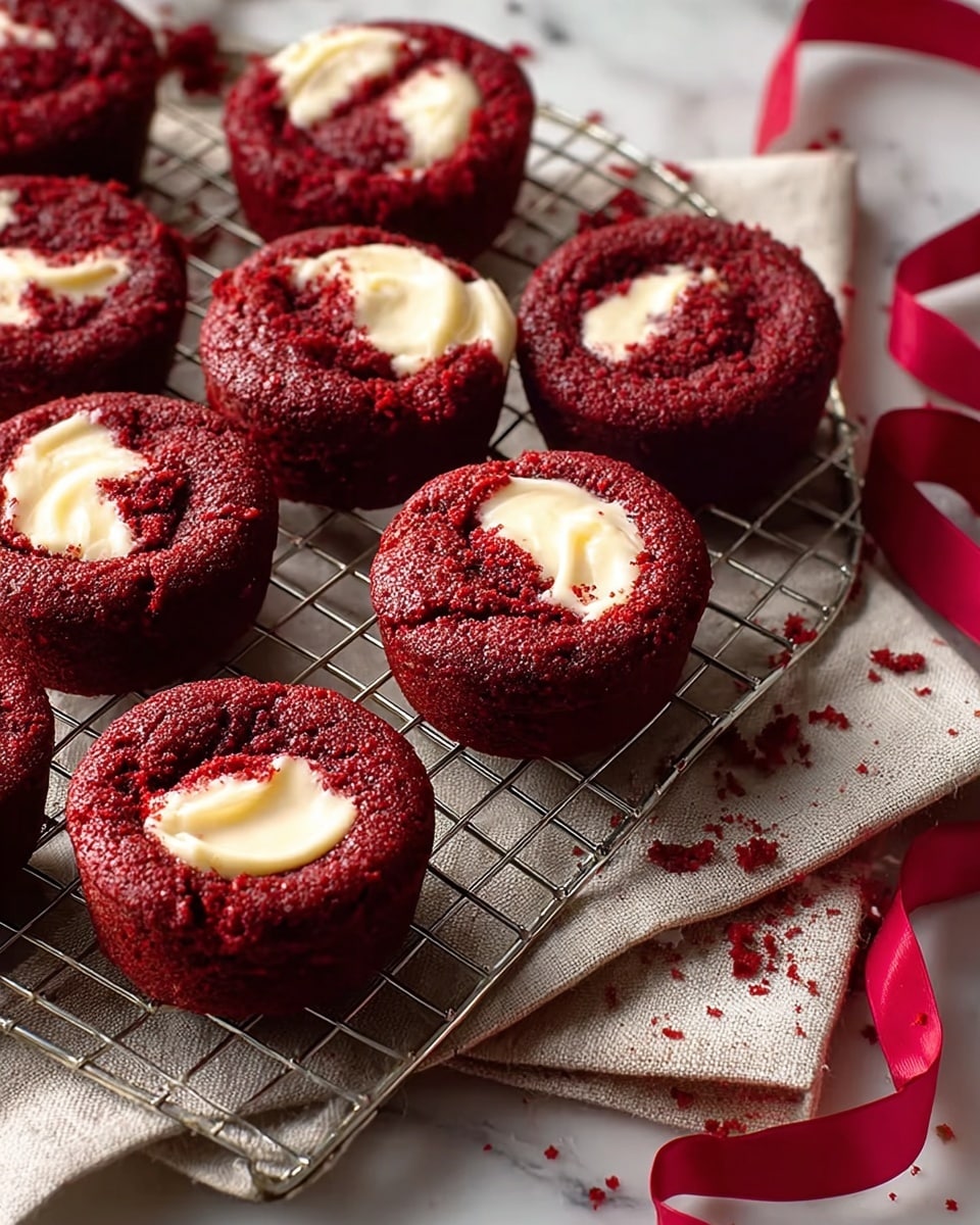 Homemade Red Velvet Brownie Bites Recipe - Recipe Image