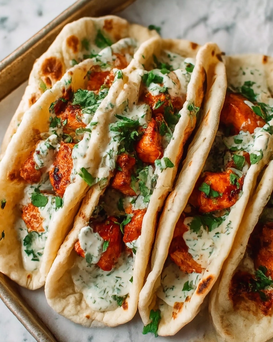 Sheet Pan Chicken Pitas with Herby Ranch Recipe - Recipe Image