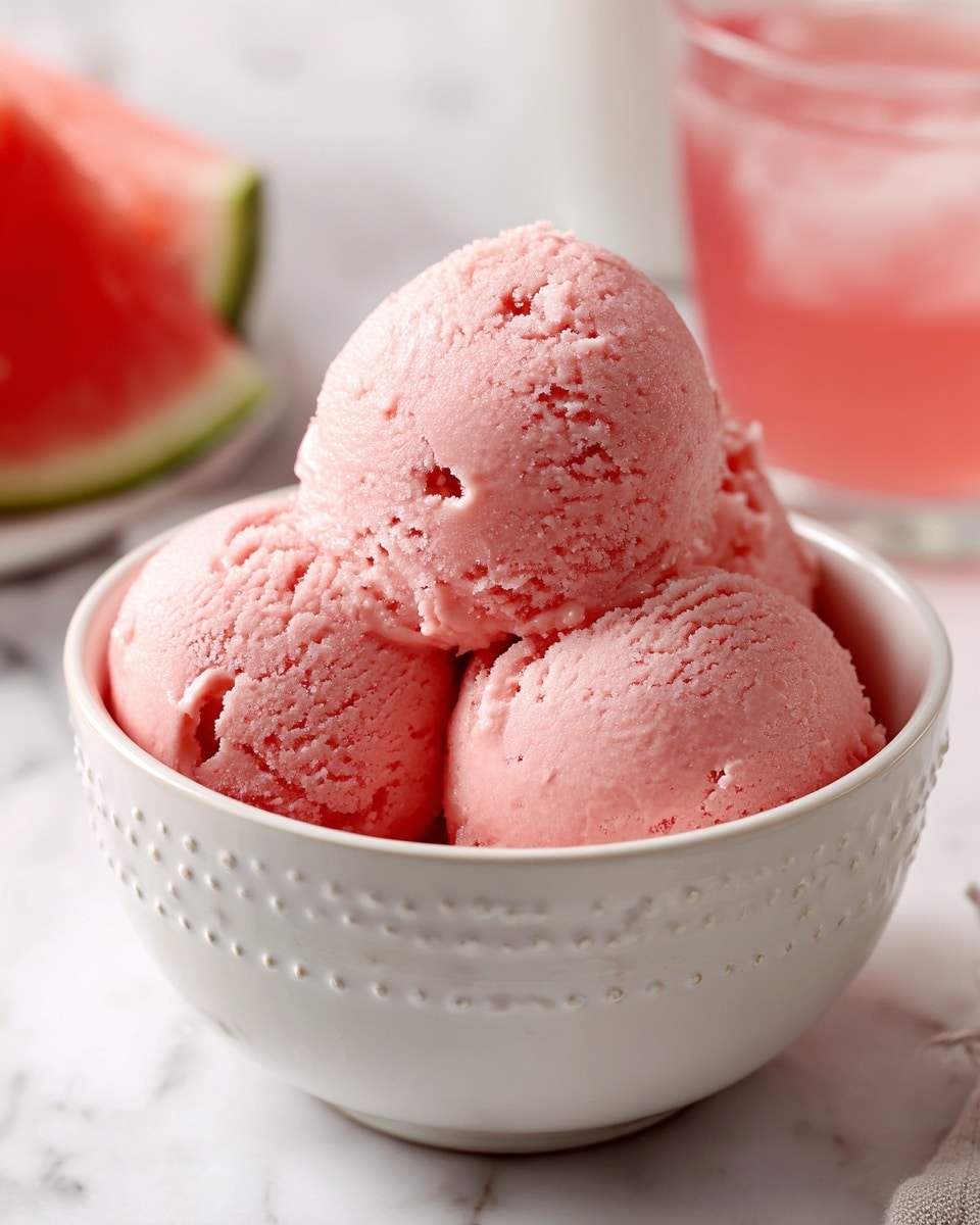 2-Ingredient Ninja Creami Watermelon Sorbet Recipe - Recipe Image