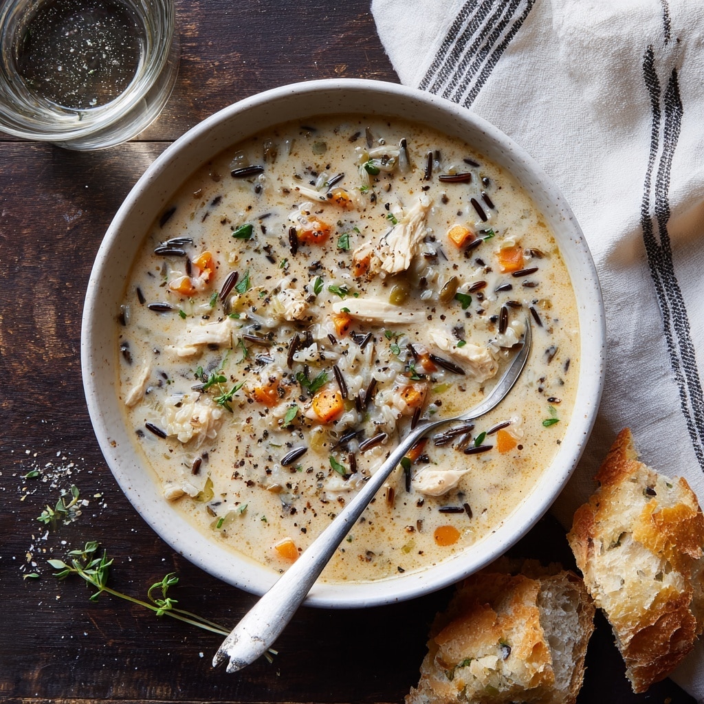 Creamy Chicken Wild Rice Soup Recipe - Recipe Image