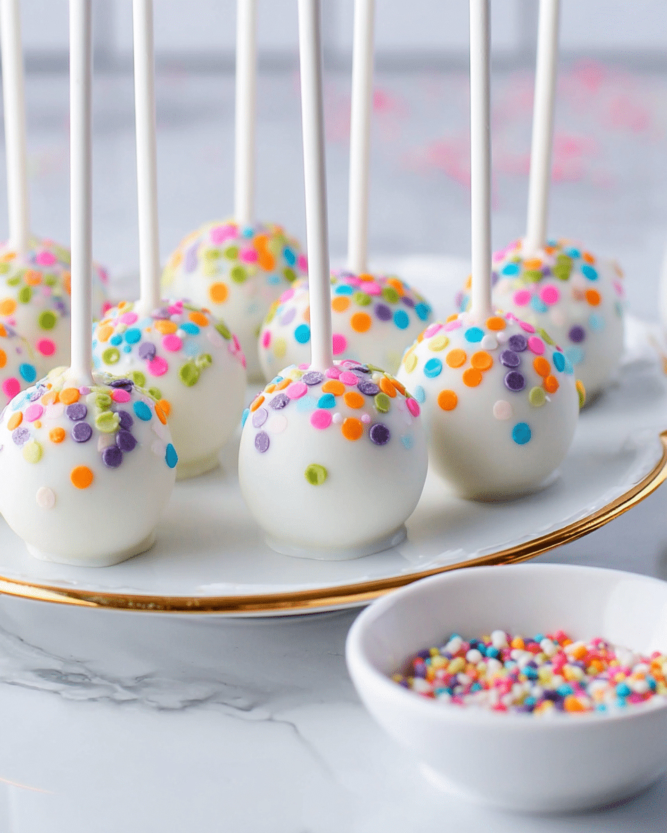 Gluten-Free Confetti Cake Pops Recipe