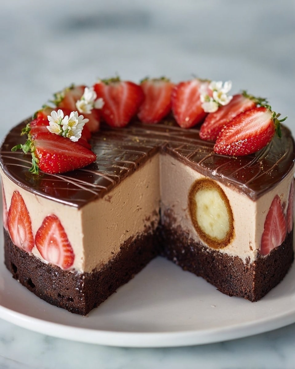 Gesine’s Chocolate and Strawberry Cream Puff Cake Recipe - Recipe Image