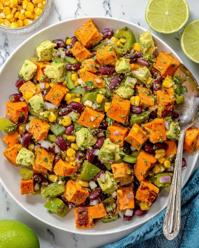 Sweet Potato and Black Bean Salad with Cilantro Lime Dressing Recipe