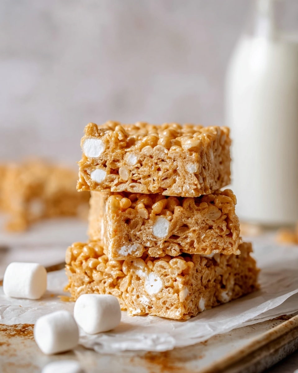 Peanut Butter Rice Krispie Treats Recipe - Recipe Image